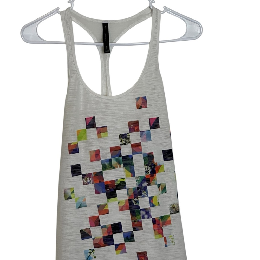 Aeropostale Multicolor Geometric Tank Top - Cream